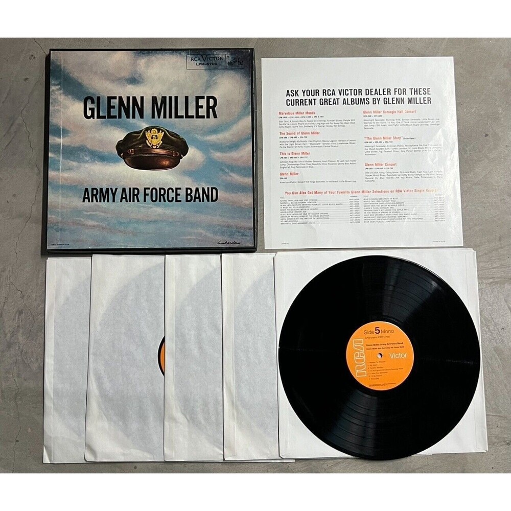 Glenn Miller "Army Air Force Band"  5 Records Box Set   ( EX )